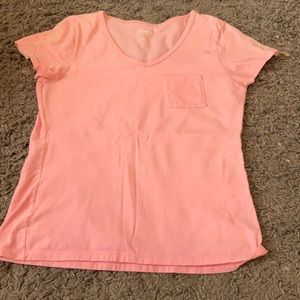 pink tee with pocket